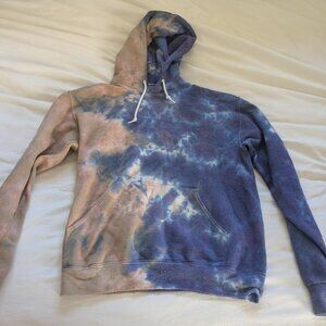 Stormy sky tie-dye hoodie